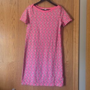 Boden Hot Pink Giraffe Jersey Sundress